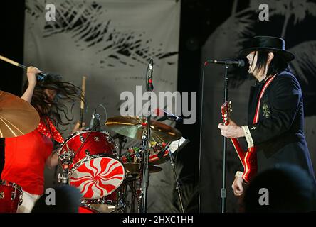 White Stripes rock band Stock Photo