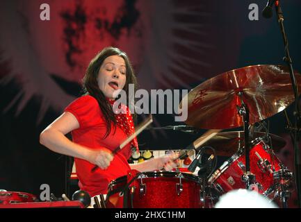 White Stripes rock band Stock Photo