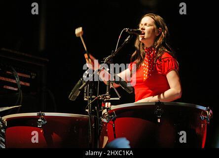 White Stripes rock band Stock Photo