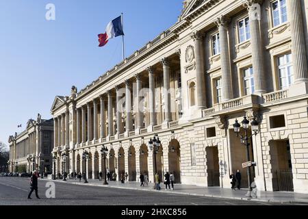 Hôtel de la Marine - Place de la Concorde - Paris - France Stock Photo