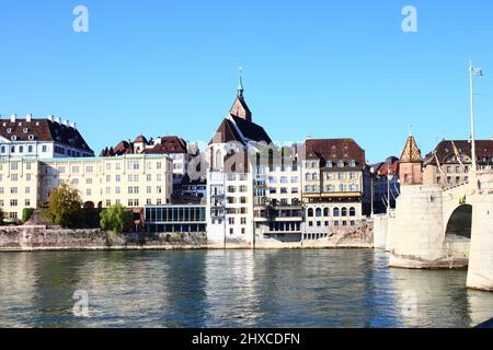 Basel City Rhein Stock Photo - Alamy