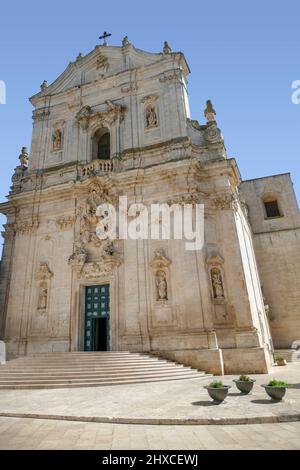 Basilica San Martino in Martina Franca, a town in Apulia, Southern Italy Stock Photo