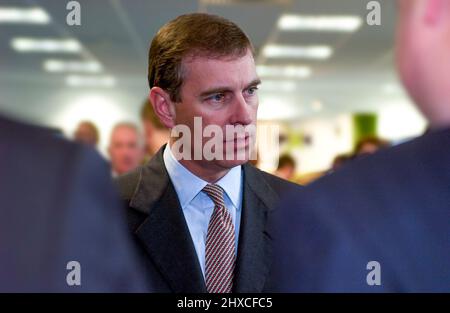 Prince Andrew, the duke of York on a public engagement in the city of York. UK Stock Photo