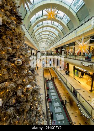 Christmas atmosphere in Alstertal-Einkaufszentrum, AEZ, Poppenbüttel, Hamburg, Germany, Europe Stock Photo