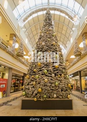 Christmas atmosphere in Alstertal-Einkaufszentrum, AEZ, Poppenbüttel, Hamburg, Germany, Europe Stock Photo