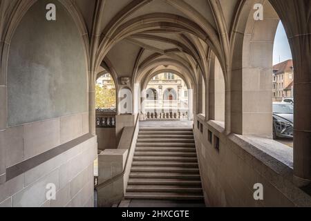 Stairs at Amtshaus building - Zurich, Switzerland Stock Photo