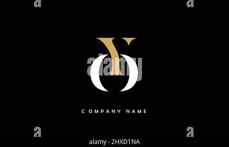 YO or OY Alphabet letters initial logo monogram Stock Vector