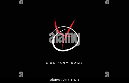 YO or OY Alphabet letters initial logo monogram Stock Vector