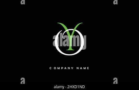 YO or OY Alphabet letters initial logo monogram Stock Vector