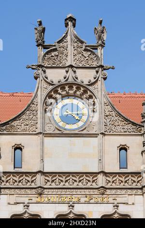 Eike von Repgow Justice Center, formerly the Old Post Office, Magdeburg, Saxony-Anhalt, Germany Stock Photo