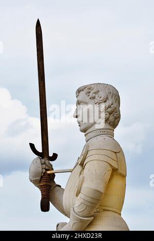 Magdeburg Roland, Roland figure, Magdeburg, Saxony-Anhalt, Germany Stock Photo