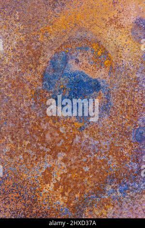 Close up of rusty metal surface, background image Stock Photo