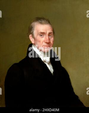 James Monroe. Portrait of the 5th US President James Monroe (1758-1831) by Chester Harding, oil on canvas, c. 1829 Stock Photo