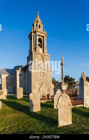 England, Dorset, Weymouth, Portland Bill, St George's Church Stock Photo