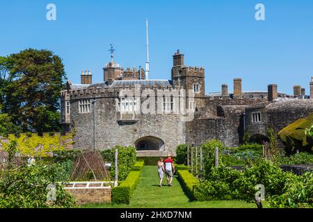 England, Kent, Walmer, Walmer Castle, The Kitchen Garden Stock Photo