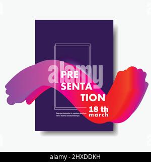 Abstract creative design flow or wave shape and Liquid wave background Stock Vector