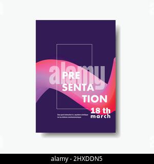 Abstract creative design flow or wave shape and Liquid wave background Stock Vector