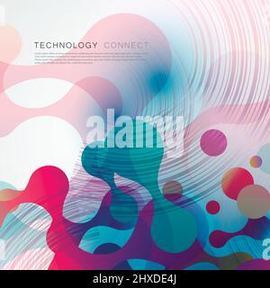 Trendy fluid shapes with gradient colors and element design. Vector Illustration Stock Vector