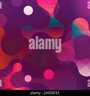 Polygonal space background with connecting dots and lines Stock Vector