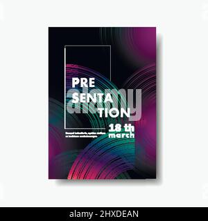Modern futuristic geometric background with abstract fluid shapes. Vector illustration Stock Vector