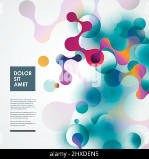 Medicine, science and technology concept background. Vector connection design Stock Vector