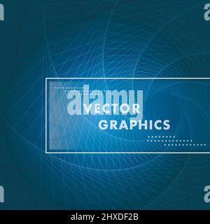 Spiral design creative element. Vector graphic background Stock Vector