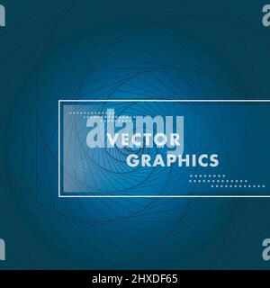 Spiral design creative element. Vector graphic background Stock Vector