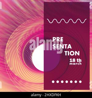 Abstract circles lines pattern design Stock Vector