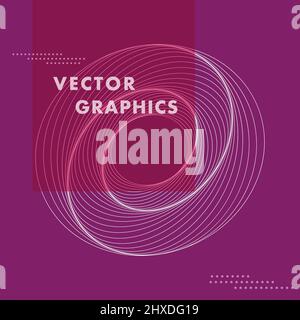 Abstract circles lines pattern design Stock Vector