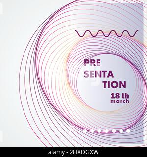 Abstract circles lines pattern design Stock Vector