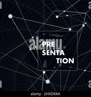 Abstract polygonal space low poly dark background Stock Vector
