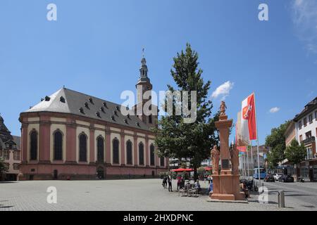 Trinity Church on the market square in Worms, Rhineland-Palatinate, Germany Stock Photo