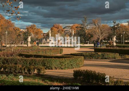 Fountain of Ceres goddess protector of agriculture in the Garden of the Parterre, symbolizes the richness of the orchard of Aranjuez. Madrid, Europe Stock Photo