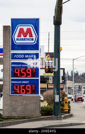 marathon gas station cigarette prices Michiana soar to nearly $5 per gallon It's a hunt to find