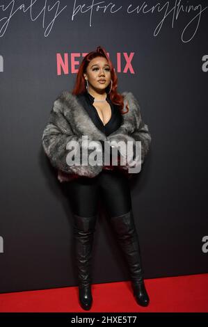 LONDON, ENGLAND - MARCH 11: NoLay attends the 'Top Boy 2' World Premiere at Hackney Picturehouse on March 11, 2022 in London, England. Credit: Picture Capital/Alamy Live News Stock Photo