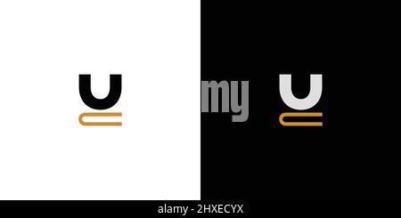 Unique and modern UC letter initials logo design Stock Vector
