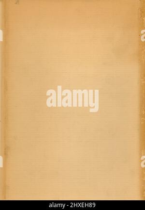 More than 50 year old paper. It's the back side of a book cover. Meant as background Stock Photo