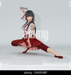 anime fighter girl