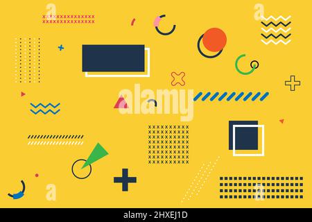 Multipurpose minimal modern geometric and abstract design element decoration and ornament Stock Vector