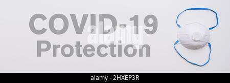 Anti virus protection mask ffp2 standart to prevent corona COVID-19 infection Stock Photo