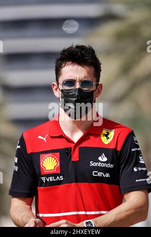 Sakhir, Bahrain. 12th Mar, 2022. Charles Leclerc (MON) Ferrari. 12.03.2022. Formula 1 Testing, Sakhir, Bahrain, Day Three. Photo credit should read: XPB/Press Association Images. Credit: XPB Images Ltd/Alamy Live News Stock Photo