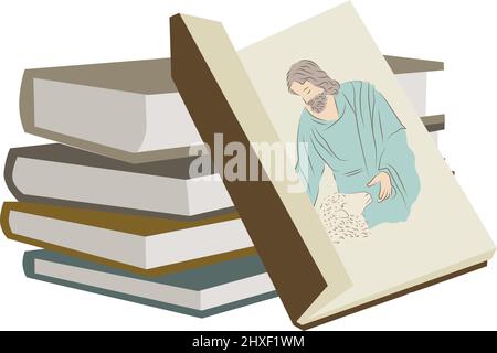 Lord Jesus Christ, Good Shepard Stock Vector