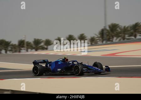 Sakhir, Bahrain. 12th Mar, 2022. March 12, 2022, Bahrain International Circuit, Sakhir, Formula 1 testing in Bahrain 2022, in the picture Nicholas Latifi (CAN), Williams Racing Credit: dpa/Alamy Live News Stock Photo