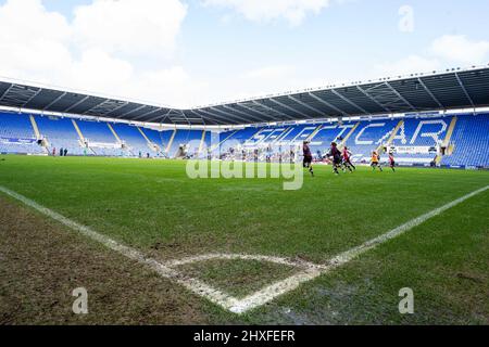 Reading, UK. 12th Mar, 2022. Select Car Leasing Stadium during the FA Womens Super League game between London City Reading and Manchester United at Select Car Leasing Stadium in Reading, England. Sam Mallia/SPP Credit: SPP Sport Press Photo. /Alamy Live News Stock Photo