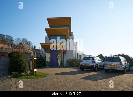 Modern design house architecture example Stock Photo