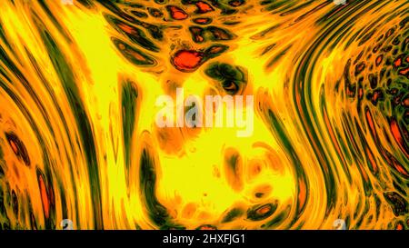 Abstract water paint diffusion with liquid soap, seamless loop. Motion. A chemical reaction with ink mixture creating colorful surreal shapes. Stock Photo