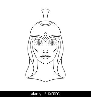 simple athena drawing