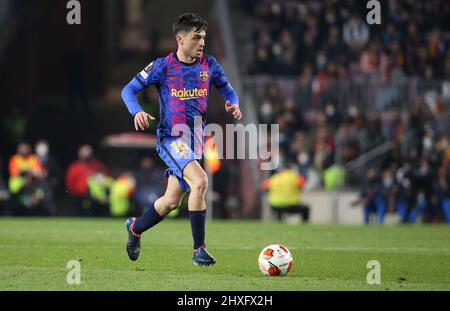 Pedro Gonzalez Lopez aka Pedri of Barcelona during the UEFA Europa League, Round of 16, 1st leg football match between FC Barcelona and Galatasaray on March 10, 2022 at Camp Nou stadium in Barcelona, Spain - Photo Jean Catuffe / DPPI Stock Photo