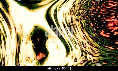 Abstract animation of lava texture, seamless loop. Motion. Viscous substance flowing and chaotically transforming. Stock Photo