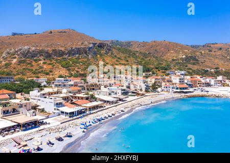 The small traditional village of Kolybari with monastery of Panagia Odigitria, Chania, Crete, Greece. Stock Photo